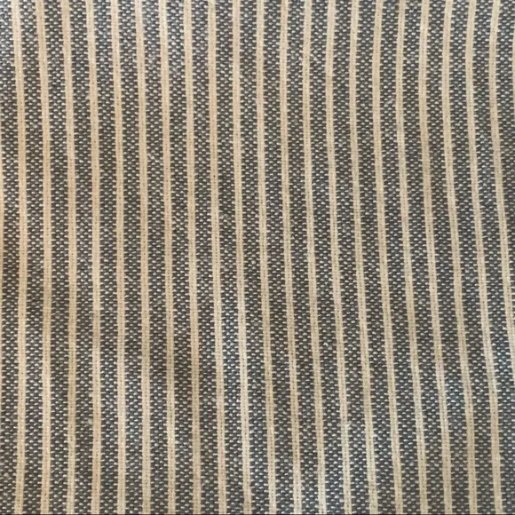 TOMMY HILFIGER Striped Denim Ruffle Dress Sleeveless 100% Cotton Blue & White 5 - Picture 9 of 16